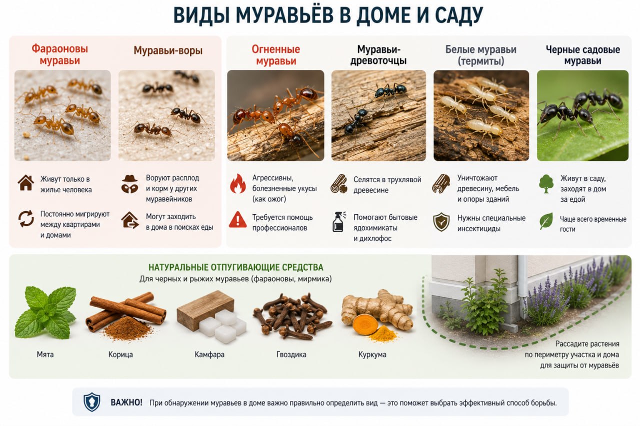 Виды муравьев